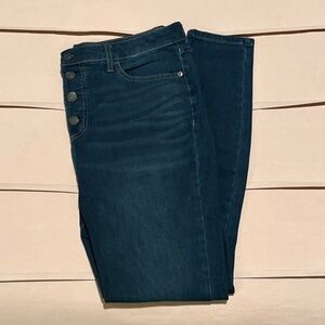 Lauren Conrad Button Fly Skinny Jeans